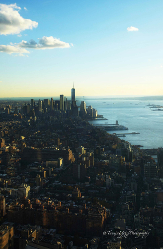 structure of a city with a view of the water and a few buildings